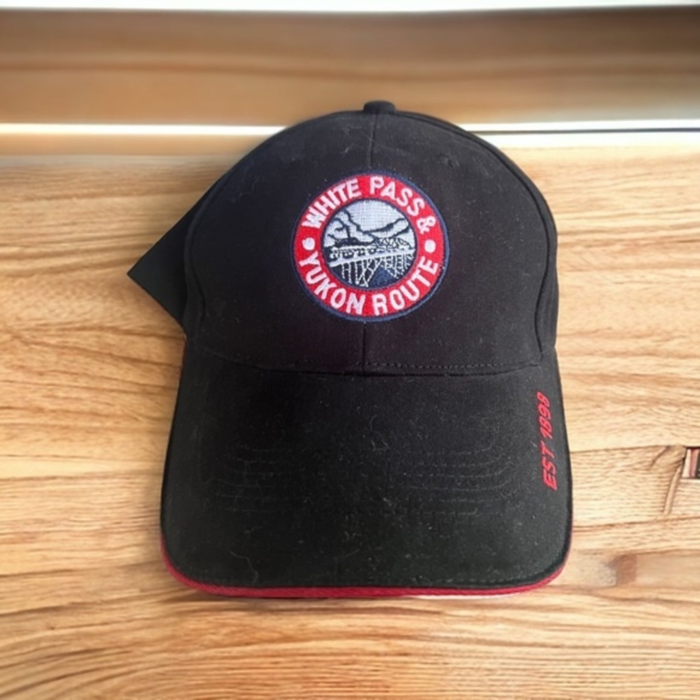 White Pass & Yukon Route Skagway Alaska Black Baseball Hat Cap Strapback 2006
